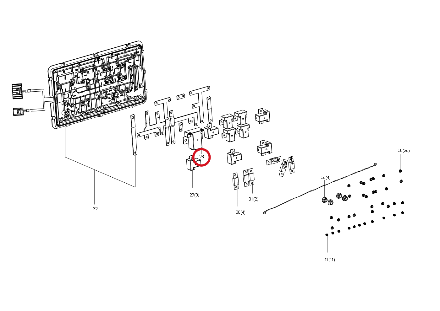 Kress Kfz-Relais 60073479 – Position in der Explosionszeichnung