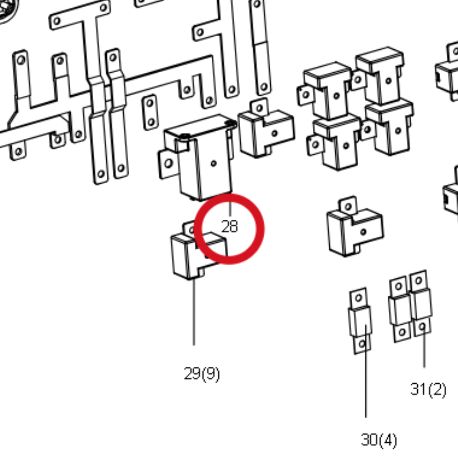 Kress Kfz-Relais 60073479 – Position in der Explosionszeichnung