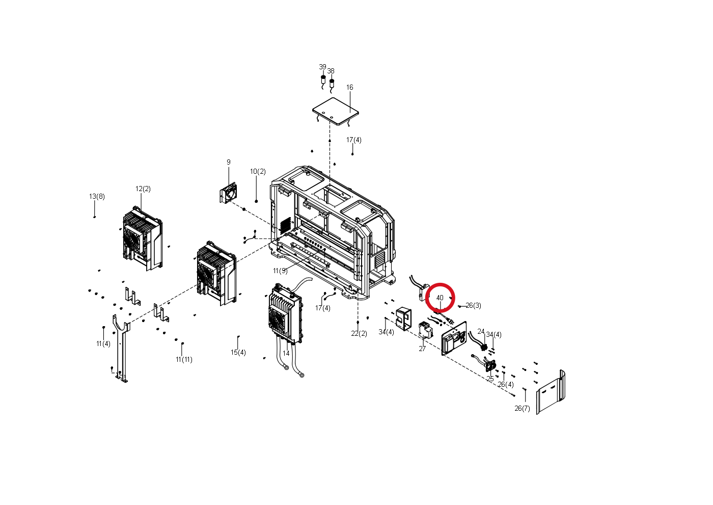 Kress Netzkabel-Kit 60073491 – Position in der Explosionszeichnung