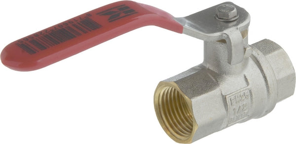 Kugelhahn BSP 2x IG 1/2" + Edelstahlgriff