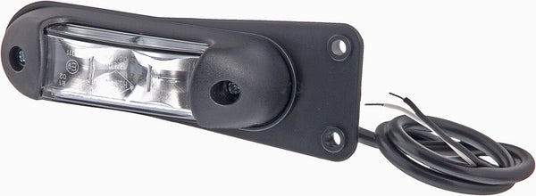 LED-Begrenzungsleuchte weiß-rot, Halterung passend für Universal