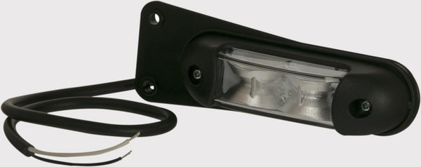 LED-Begrenzungsleuchte weiß-rot, Halterung passend für Universal