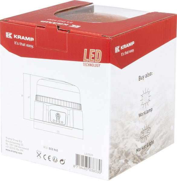 LED-Rundumleuchte, wiederaufladbar