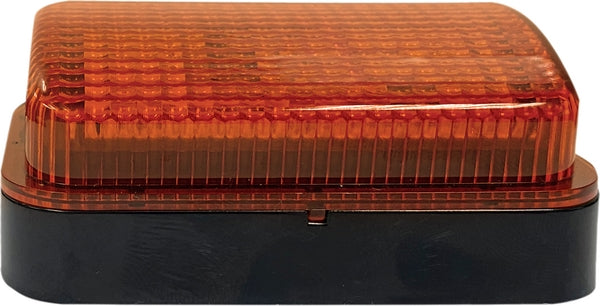 LED-Scheinwerfer, 30/55 W, rechteckig, 10–30 V, 155 x 92 x 82 mm, weiß/orange, H4-Stecker, Fernlicht/Abblendlicht/Blinker passend für Case, Fendt