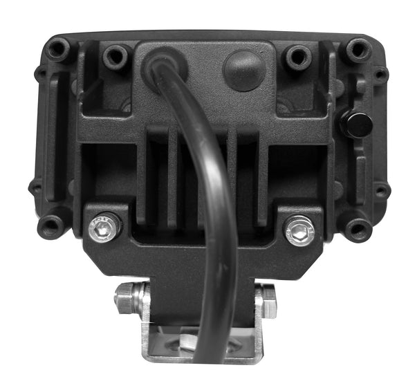 LED-Scheinwerfer, 30/55 W, rechteckig, 10–30 V, 155 x 92 x 82 mm, weiß/orange, H4-Stecker, Fernlicht/Abblendlicht/Blinker passend für Case, Fendt