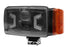 LED-Scheinwerfer, 30/55 W, rechteckig, 10–30 V, 155 x 92 x 82 mm, weiß/orange, H4-Stecker, Fernlicht/Abblendlicht/Blinker passend für Case, Fendt
