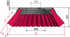 Lessmann Sensitive Unkrautbürste 200 x 20,0 mm rot PP