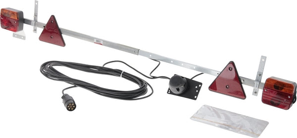 Leuchtplatte 12V 1-1,6m, 12m Kabel, 7-poliger Stecker mit 7-poliger Buchse