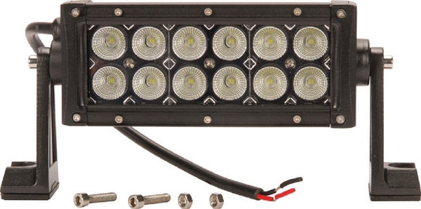 Lichtleiste LED, 36W, 3060lm, rechteckig, 12 / 24V, weiß, 193x57mm, Kabelendhülse, Combo, 12 LEDs passend für Universal