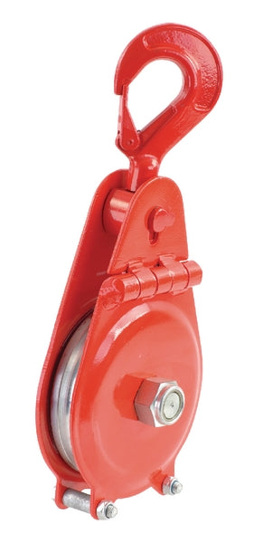McBULL Seilrolle mit Haken,mit aufkl.Seitenbl. FSSRK-14 Ø 144mm