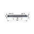 Messerwelle 187 mm Ersatz für GGP 250208010 und 250208011 passend zu TC 102 TC 122 rechtsdrehend kompatibel mit Messerspindel 00434248
