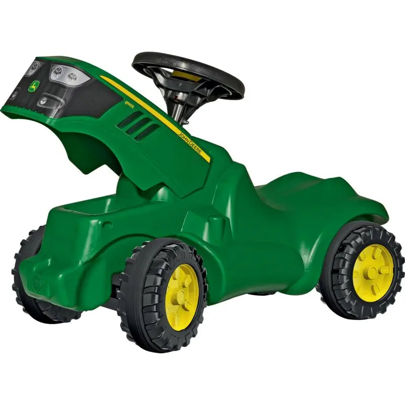 Rolly Toys Minitrac John Deere Rutschfahrzeug – Detailansicht Hupe und ergonomischer Sitz