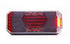Multifunktions-Rücklicht LED, links, rot/orange/weiß, 12-24V, 236x104x40,5mm passend für Universal