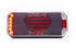 Multifunktions-Rücklicht LED, links, rot/orange/weiß, 12-24V, 236x104x40,5mm passend für Universal