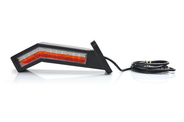 Multifunktions-Rücklicht LED, links, rot/orange/weiß, 12-24V, 238x181x72mm passend für Universal