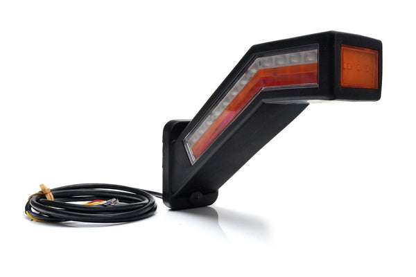 Multifunktions-Rücklicht LED, rechts, rot/orange/weiß, 12-24V, 238x181x72mm passend für Universal