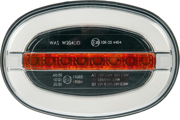 Multifunktionsscheinwerfer LED, oval, 12-24V, 136,4x91x40mm passend für Universal