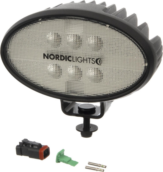 Nordic Lights Arbeitsscheinwerfer, 9-32V, LED, 1600lm, Oval