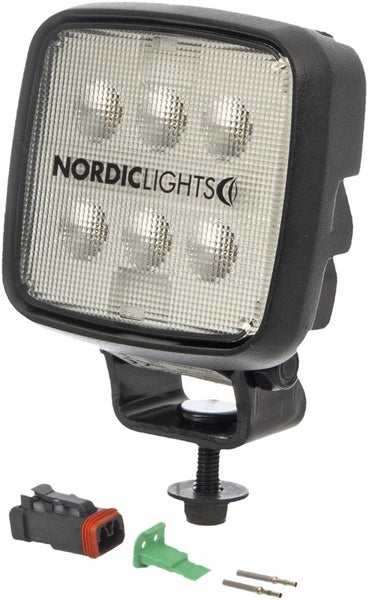 Nordic Lights Arbeitsscheinwerfer, 9-64V, LED, 1600lm, Quadratisch