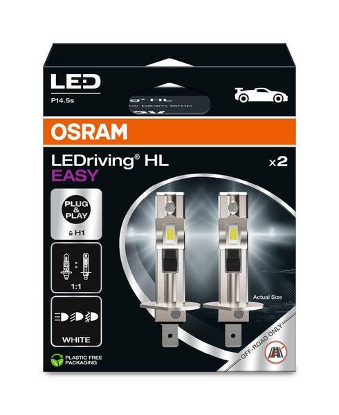 Osram LED-Lampenset H1 64150DWESY-2HB 9W 12V P14.5S HCB2