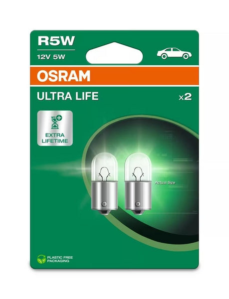 Osram Leuchtmittel 5007ULT-2BL R5W 12V BA15S BLI (x2)