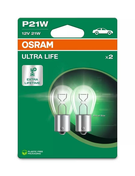 Osram Leuchtmittel 7506ULT-2BL P21W 12V BA15S BLI (x2)