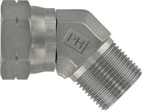 PH Hydraulik Winkeladapter M/F 1" BSP SS