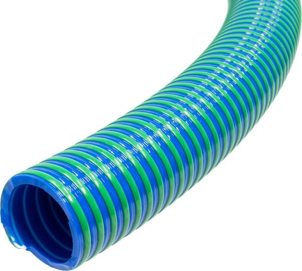 PVC-Schlauch blau/grün 2 1/2", Preis pro Meter
