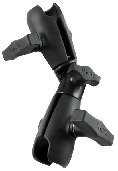 RAM Doppelter Halter mit Drehgelenk und Klemmarm - C Größe 1 1/2"