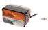 Richtungs- und Positionslicht, vorne, rechteckig, 12V, gelb / transparent, angeschraubt, 120x136mm, Cobo 03-134-000-01