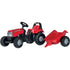 rollyKid Case CVX 1170 Trettraktor mit Anhänger – für Kinder ab 2,5 Jahren RollyToys