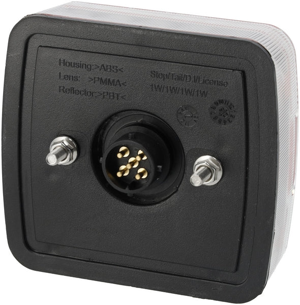Rücklicht LED, quadratisch, 12/24V, 100x40x100mm