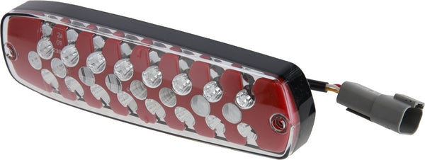Rücklicht LED, rechteckig, 12/24V, transparent/amber/rot, anschraubbar, ECE, Hella DAF 152 9553