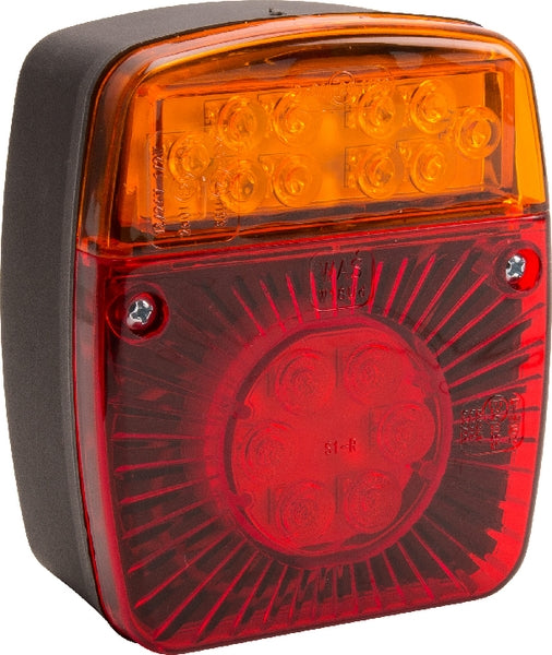 Rücklicht multifunktional quadratisch 5 pins LED 12-24V passend für Universal