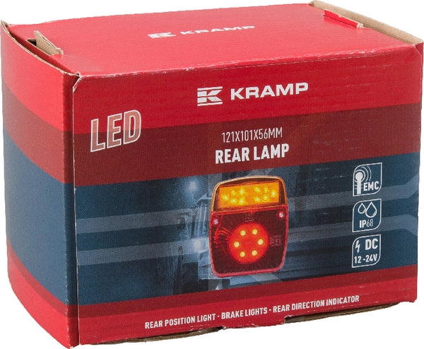 Rücklicht multifunktional quadratisch LED 12-24V passend für Universal