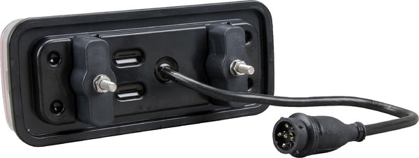 Rücklicht multifunktional Rechteck 5 pins links LED 12-24V passend für Universal