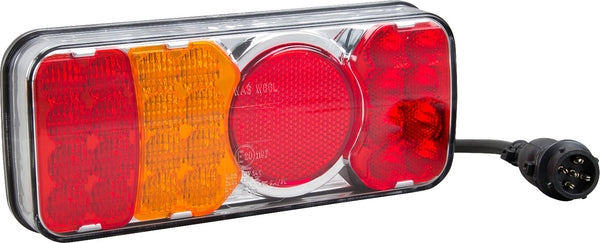 Rücklicht multifunktional Rechteck 5 pins links LED 12-24V passend für Universal