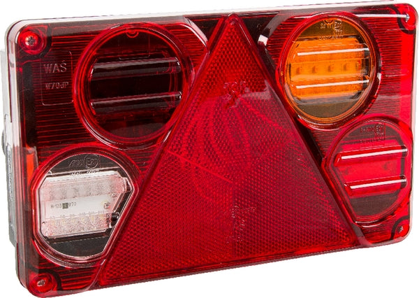 Rücklicht multifunktional Rechteck 5 pins rechts LED 12-24V passend für Universal
