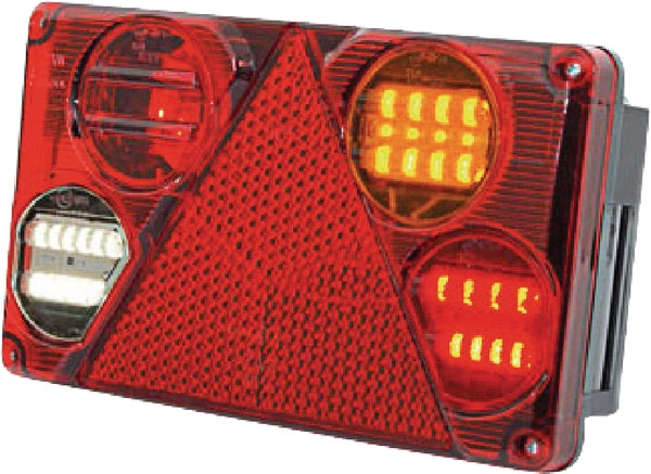 Rücklicht multifunktional Rechteck 5 pins rechts LED 12-24V passend für Universal
