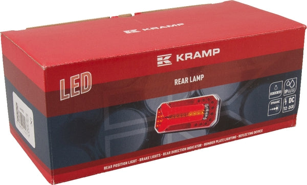 Rücklicht multifunktional Rechteck dynamic LED 12-24V passend für Universal