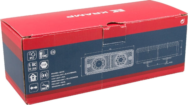 Rücklicht multifunktional Rechteck LED 12-24V passend für Universal