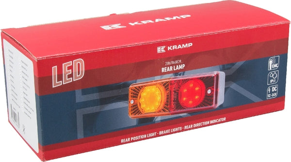 Rücklicht multifunktional Rechteck LED 12-24V passend für Universal