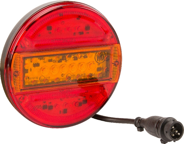 Rücklicht multifunktional rund 5 pins LED 12-24V passend für Universal