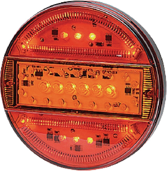 Rücklicht multifunktional rund 5 pins LED 12-24V passend für Universal