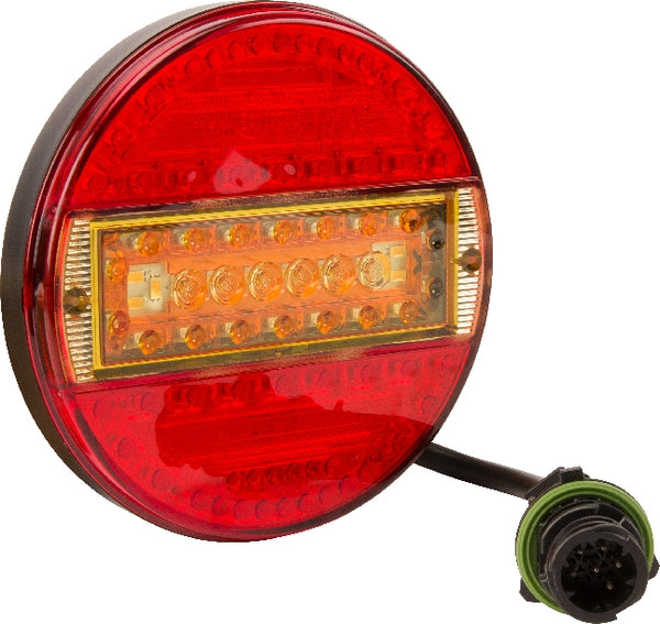 Rücklicht multifunktional rund 7 pins LED 12-24V passend für Universal