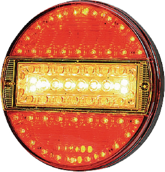 Rücklicht multifunktional rund 7 pins LED 12-24V passend für Universal