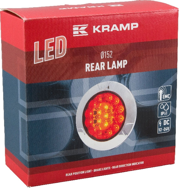 Rücklicht multifunktional rund silber LED 12-24V passend für Universal