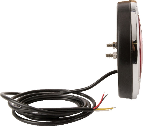 Rücklicht multifunktional rund silber LED 12-24V passend für Universal