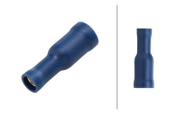 Rundstecker, Buchse, blau, 1,5-2,5 mm², Ø5 mm², Serie A (10x), Hella
