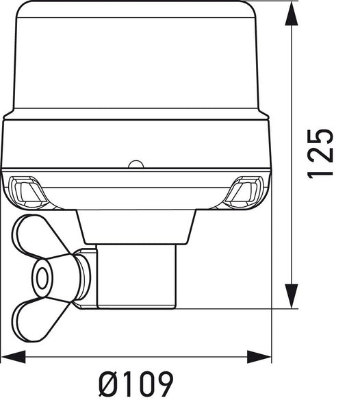 Rundumleuchte, Hella, 12;24V, 19 W